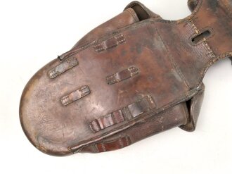 1. Weltkrieg , Paar Satteltaschen, Gebraucht, Leder weich, datiert 1916 oder 18. Ungereinigt.