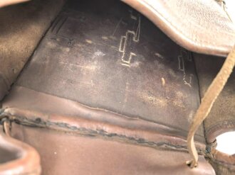 1. Weltkrieg , Paar Satteltaschen, Gebraucht, Leder weich, datiert 1916 oder 18. Ungereinigt.