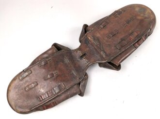 1. Weltkrieg , Paar Satteltaschen, Gebraucht, Leder weich, datiert 1916 oder 18. Ungereinigt.