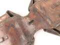 1. Weltkrieg , Paar Satteltaschen, Gebraucht, Leder weich, datiert 1916 oder 18. Ungereinigt.