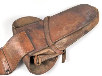 1. Weltkrieg,  Paar Satteltaschen, Gebraucht, Leder weich, Gestempelt ...... MAESTRANZA 1917