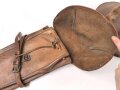 1. Weltkrieg,  Paar Satteltaschen, Gebraucht, Leder weich, Gestempelt ...... MAESTRANZA 1917