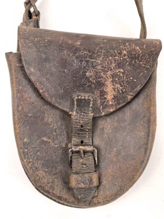 1. Weltkrieg , Hufeisentasche, ungereinigtes Kammerstück