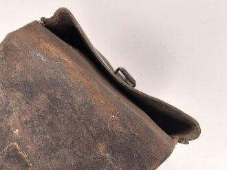 1. Weltkrieg , Hufeisentasche, ungereinigtes Kammerstück