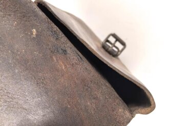 1. Weltkrieg , Hufeisentasche, ungereinigtes Kammerstück