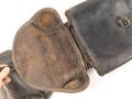 1. Weltkrieg,  Paar Satteltaschen, defekt, datiert 1916, die Verbindungsriemen nicht zugehörig