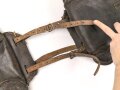 1. Weltkrieg,  Paar Satteltaschen, defekt, datiert 1916, die Verbindungsriemen nicht zugehörig