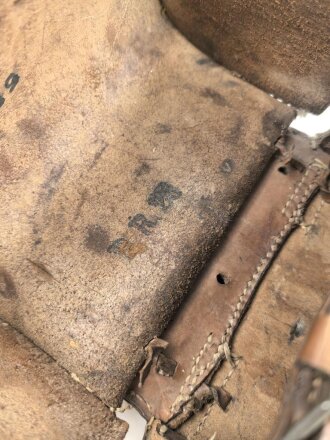 Kaiserreich und 1. Weltkrieg,  Teil eines Paar Satteltaschen. Ungereinigt