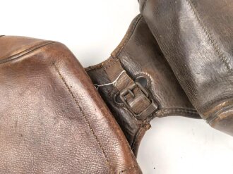 Kaiserreich und 1. Weltkrieg, Paar Satteltaschen aus unterschiedlichen Jahren zusammengesetzt. Möglicherweise während des 1. Weltkreig bei einer der Instandsetzungsstellen