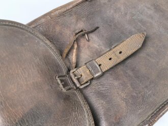 Kaiserreich und 1. Weltkrieg, Paar Satteltaschen aus unterschiedlichen Jahren zusammengesetzt. Möglicherweise während des 1. Weltkreig bei einer der Instandsetzungsstellen