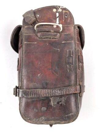 Satteltasche  Wehrmacht. Gebraucht, unvollständig, Leder angetrocknet