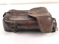 Satteltasche  Wehrmacht. Gebraucht, unvollständig, Leder angetrocknet
