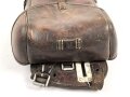 Satteltasche  Wehrmacht. Gebraucht, unvollständig, Leder angetrocknet