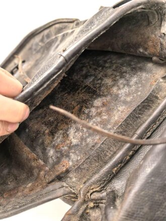 Kaiserreich und 1. Weltkrieg,  Paar Satteltaschen  . Unsachgemäß verbunden, waren auseinandergeschnitten