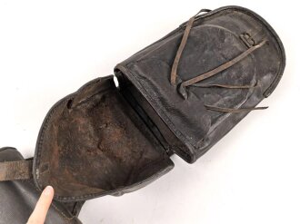 Kaiserreich und 1. Weltkrieg,  Paar Satteltaschen  . Unsachgemäß verbunden, waren auseinandergeschnitten