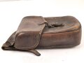 Kaiserreich und 1. Weltkrieg,  Satteltasche für Offiziere, Leder angetrocknet, ungereinigtes Stück