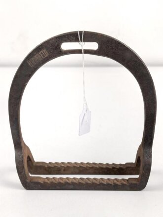 Steigbügel , Alter und Herkunft unbekannt, markiert " H.Rainfeld"