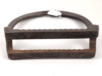 Steigbügel , Alter und Herkunft unbekannt, markiert " H.Rainfeld"