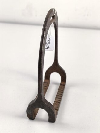 Steigbügel , Alter und Herkunft unbekannt, markiert " H.Rainfeld"