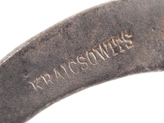 Steigbügel , Alter und Herkunft unbekannt, markiert "KRAICSOWITS2