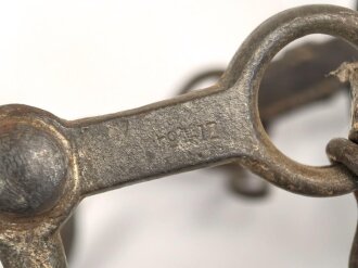 Dienstzaumzeug mit Kandare ,ich glaube eine tschechische Abnahme von 1934 zu erkennen . Guter Gesamtzustand, Leder weich