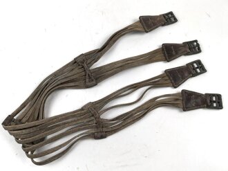 Kaiserreich und 1. Weltkrieg,  Sattelgurtriemen / Schnurgurt. Ungereinigtes Stück