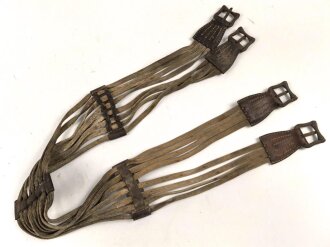 Kaiserreich und 1. Weltkrieg,  Sattelgurtriemen / Schnurgurt. Ungereinigtes Stück