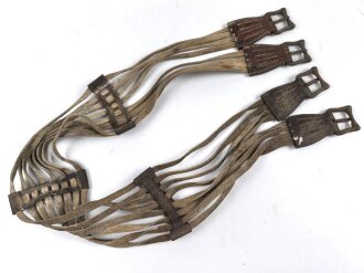 Kaiserreich und 1. Weltkrieg,  Sattelgurtriemen / Schnurgurt. Ungereinigtes Stück