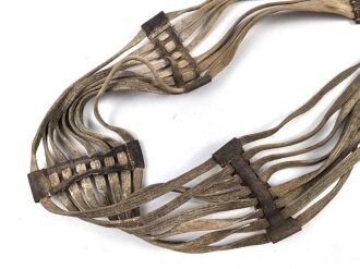 Kaiserreich und 1. Weltkrieg,  Sattelgurtriemen / Schnurgurt. Ungereinigtes Stück