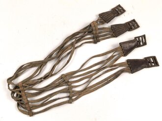 1. Weltkrieg,  Sattelgurtriemen / Schnurgurt. Ungereinigtes Stück, datiert 1918