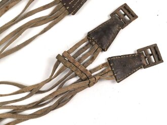 1. Weltkrieg,  Sattelgurtriemen / Schnurgurt. Ungereinigtes Stück, datiert 1918