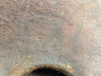 Frankreich 1. Weltkrieg, Sattel " Chesaud Paris 1914" Leder weich., ungereinigtes Stück