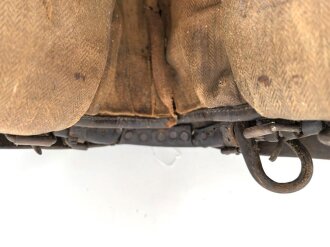 Frankreich 1. Weltkrieg, Sattel " Chesaud Paris 1914" Leder weich., ungereinigtes Stück