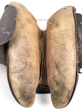 Frankreich 1. Weltkrieg, Sattel " Chesaud Paris 1914" Leder weich., ungereinigtes Stück