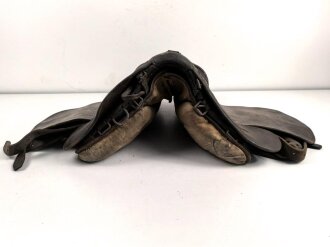 Frankreich 1. Weltkrieg, Sattel " Chesaud Paris 1914" Leder weich., ungereinigtes Stück