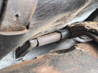 Frankreich 1. Weltkrieg, Sattel " Chesaud Paris 1914" Leder weich., ungereinigtes Stück