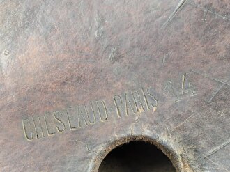 Frankreich 1. Weltkrieg, Sattel " Chesaud Paris 1914" Leder weich., ungereinigtes Stück