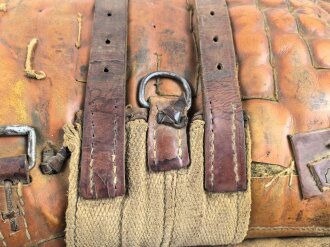 1. Weltkrieg, Armee Sattel weiches Leder, mir unbekanntes Modell, ungereinigtes Stück