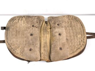 1. Weltkrieg, Armee Sattel weiches Leder, mir unbekanntes Modell, ungereinigtes Stück