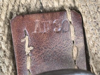 1. Weltkrieg, Armee Sattel weiches Leder, mir unbekanntes Modell, ungereinigtes Stück