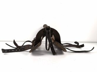 1. Weltkrieg, Teil eines Armee Sattel datiert 1914, ungereinigtes Stück