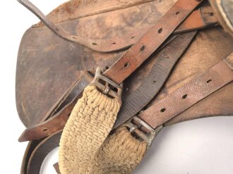 Armeesattel Wehrmacht, Größe 5, guter Gesamtzustand, ungereinigtes Stück