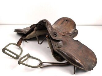 1. Weltkrieg, Armee Sattel datiert 1916, guter...