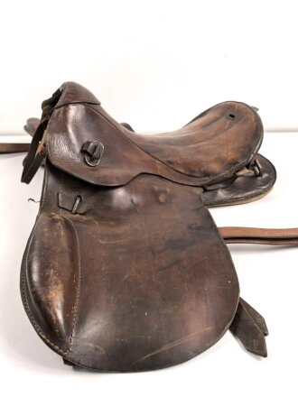 1. Weltkrieg, Armee Sattel datiert 1916, guter Gesamtzustand, ungereinigtes Stück