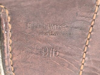 1. Weltkrieg, Armee Sattel datiert 1916, guter Gesamtzustand, ungereinigtes Stück