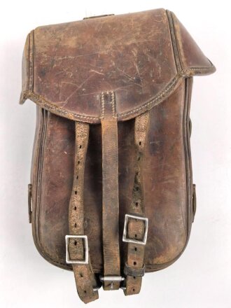 Satteltasche Wehrmacht, datiert 1938, ungereinigtes Stück