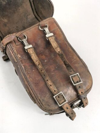 Satteltasche Wehrmacht, datiert 1938, ungereinigtes Stück
