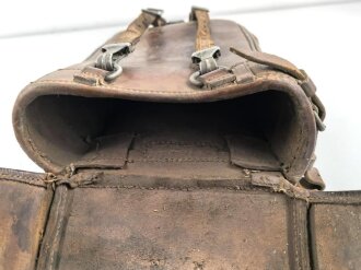 Satteltasche Wehrmacht, datiert 1938, ungereinigtes Stück