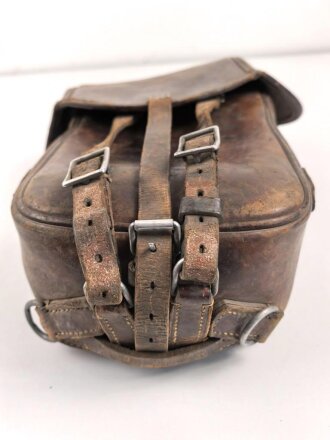 Satteltasche Wehrmacht, datiert 1938, ungereinigtes Stück