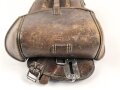 Satteltasche Wehrmacht, datiert 1938, ungereinigtes Stück